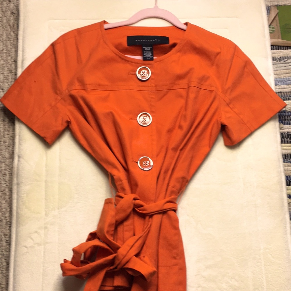 Orange dress shirt